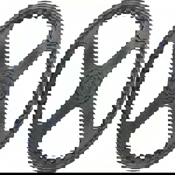 Spoked Offset Handwheel: Plain Finish